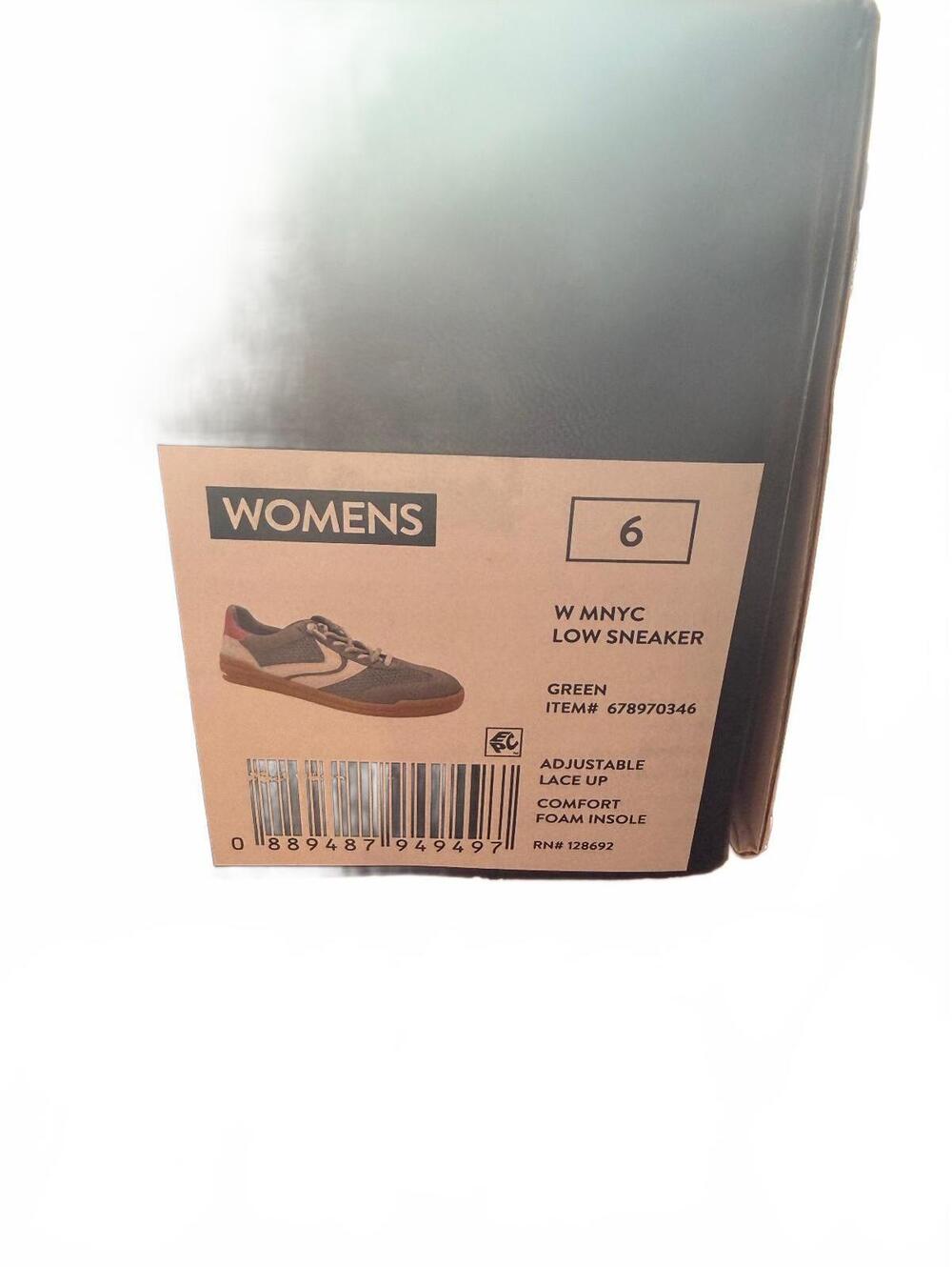 Madden NYC Women's W MNYC Low Sneaker Size 6 Green with Comfort Foam Insole